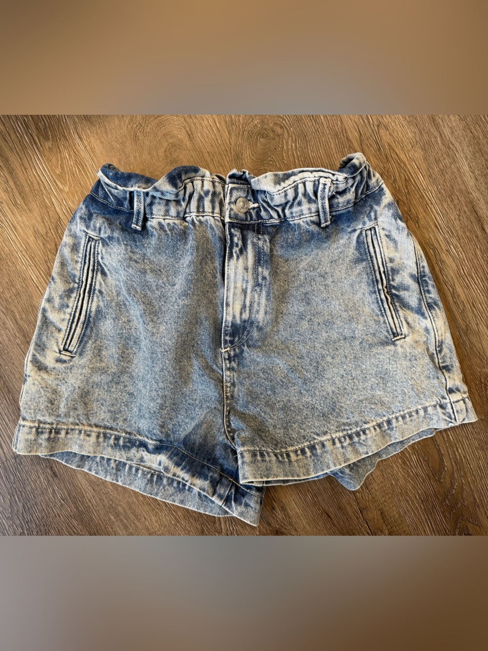 Zara paper bag shorts size 8